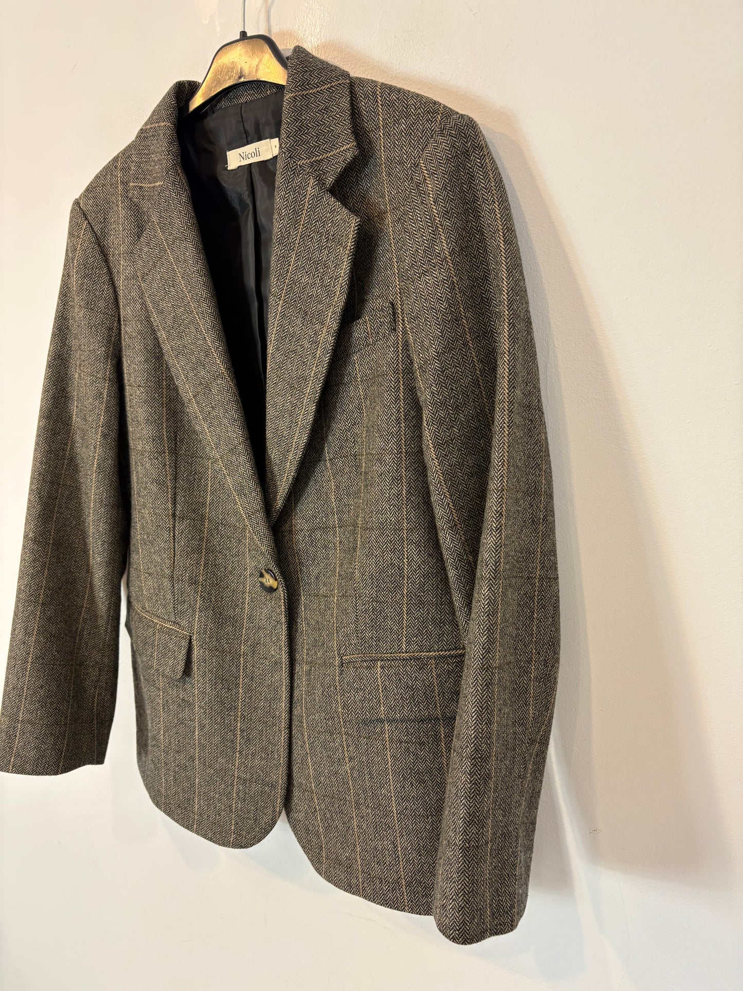 NÍCOLI. Blazer lana espiga