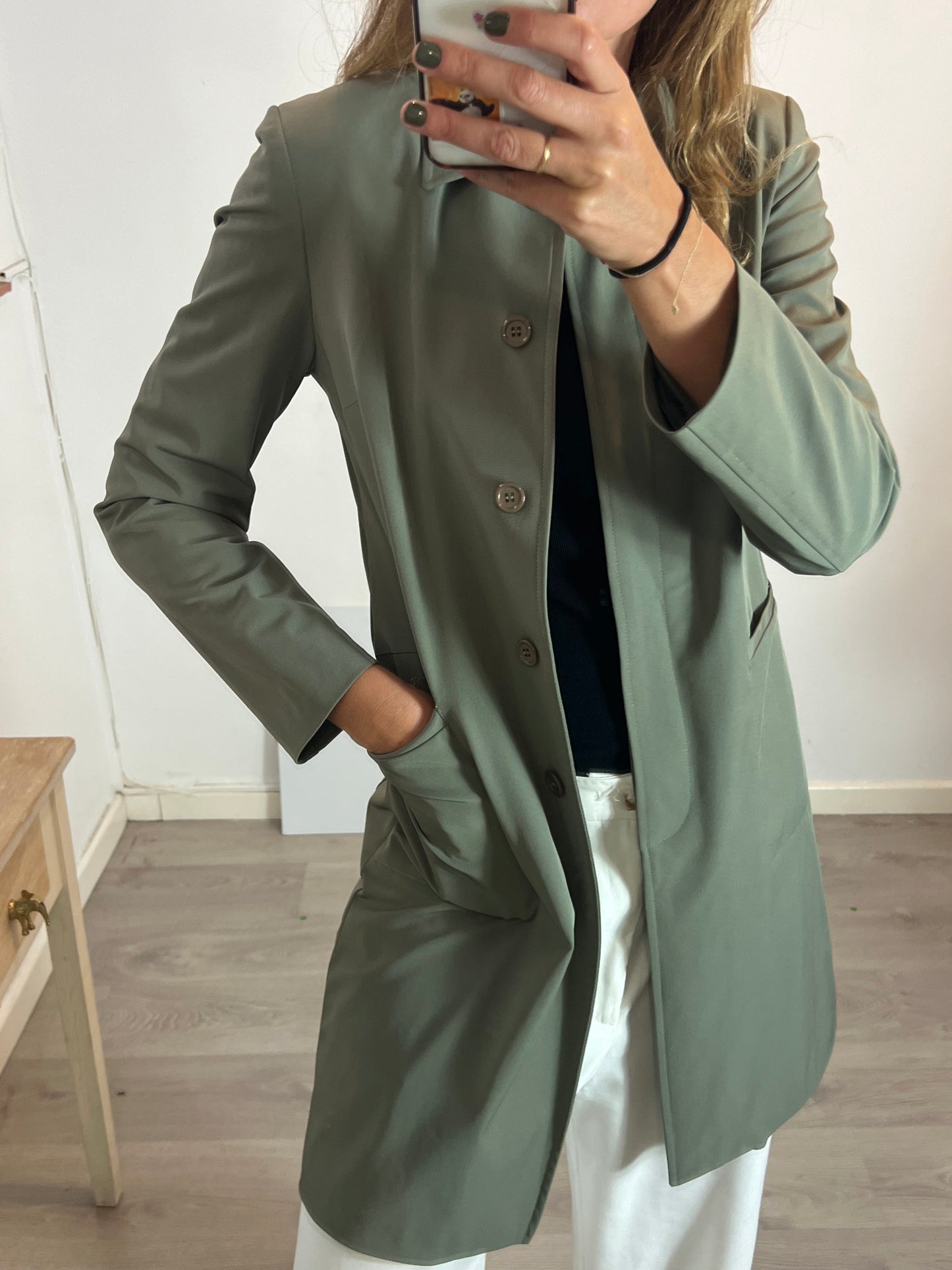 OTRAS. Chaqueta verde abotonada T.u(s)