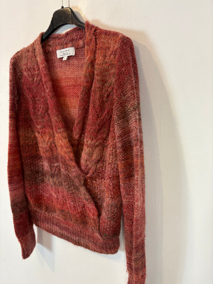 SCALPERS. Jersey jaspeado burdeos