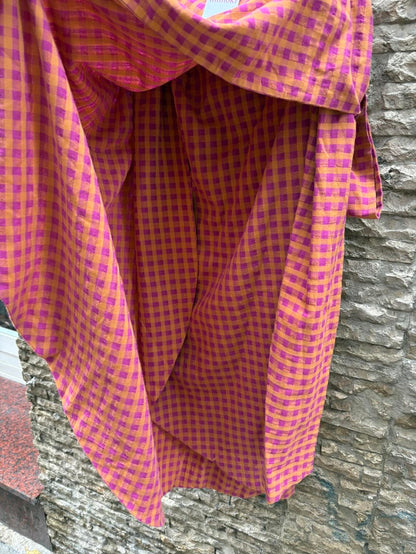 MIMOKI. Falda midi pareo vichy