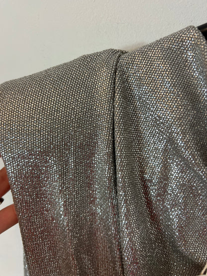 AMEÉ.  Vestido largo plateado T.l