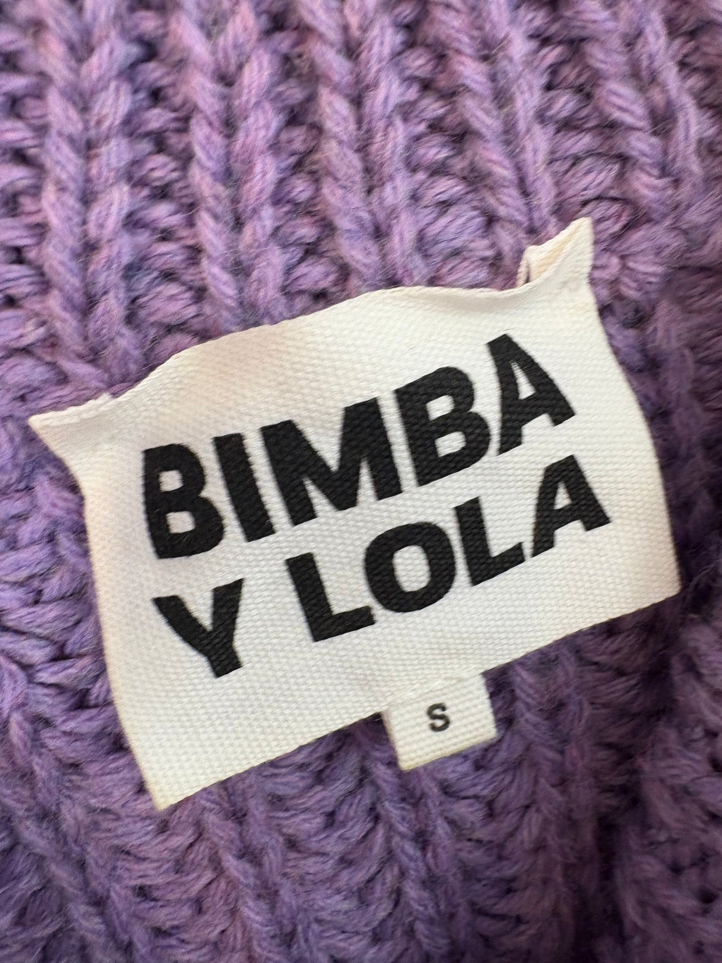 BIMBA Y LOLA. Jersey malva punto T.s