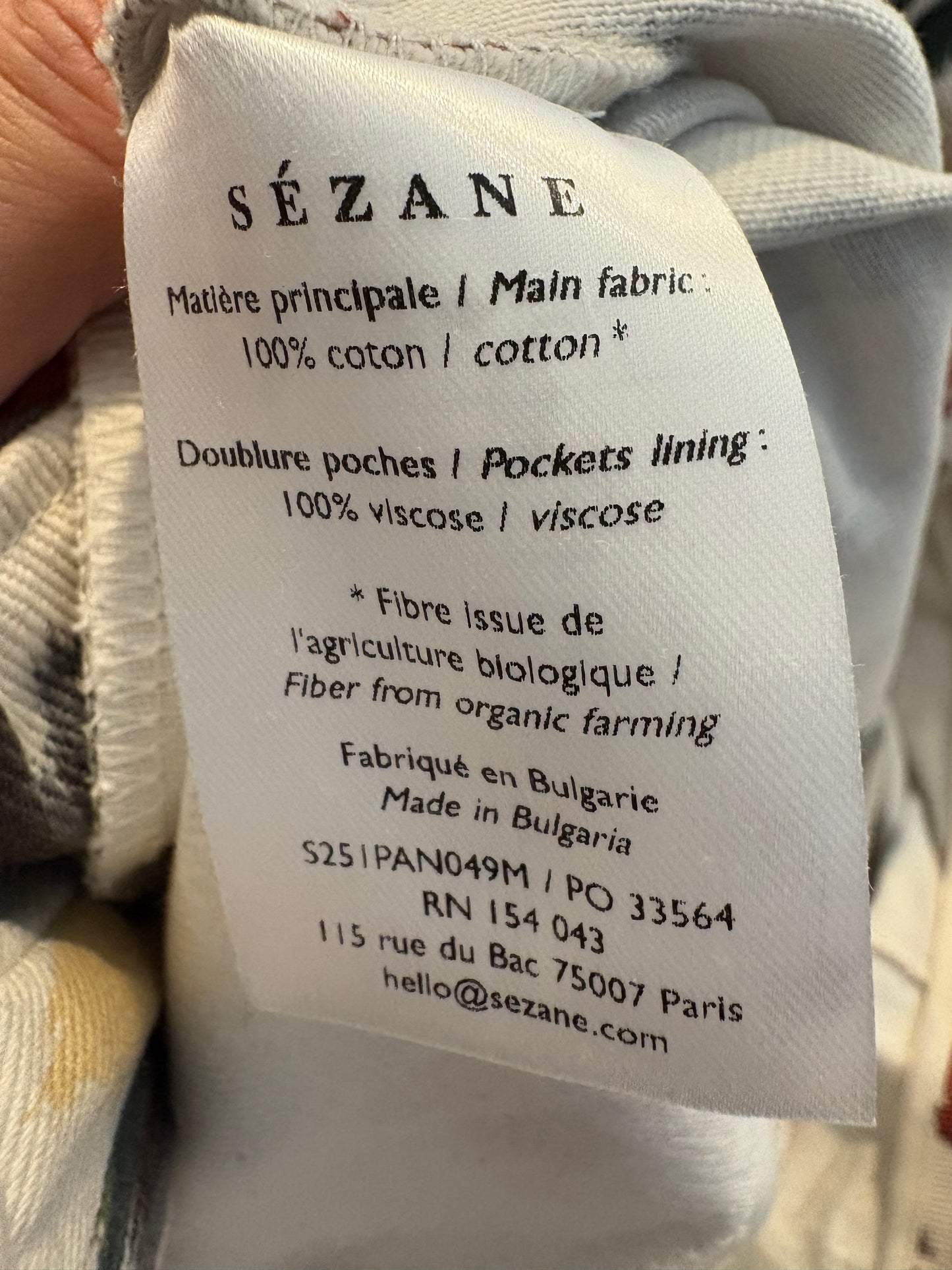 SEZANÈ. Pantalón denim "marty" T.36