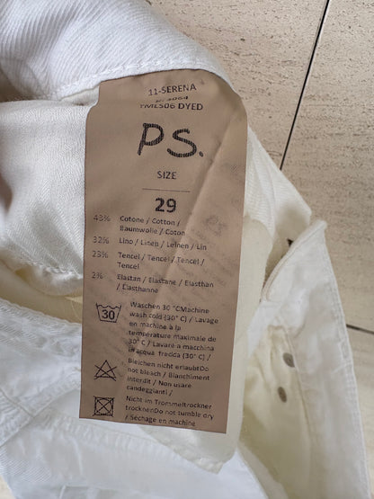 PS DONTFORGETME. Denim ligero pata ancha blanco