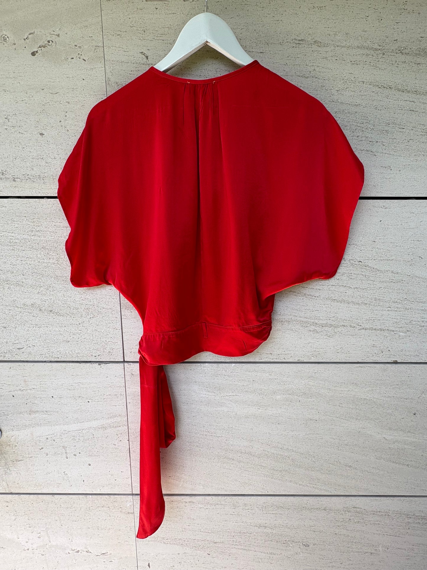 FORTE FORTE. Top rojo seda. T 0 (xs/s)