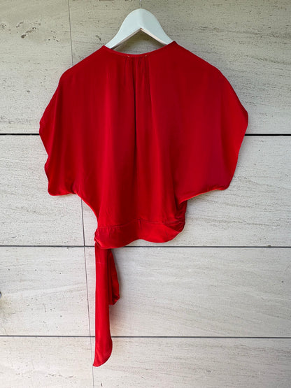 FORTE FORTE. Top rojo seda. T 0 (xs/s)