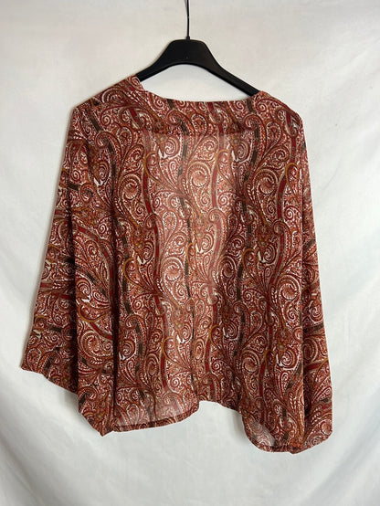 BIZIKI. Kimono estampado amebas. T U (s/m)