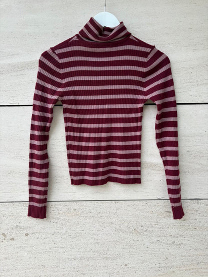 ARTLOVE. Jersey canalé rayas con lana