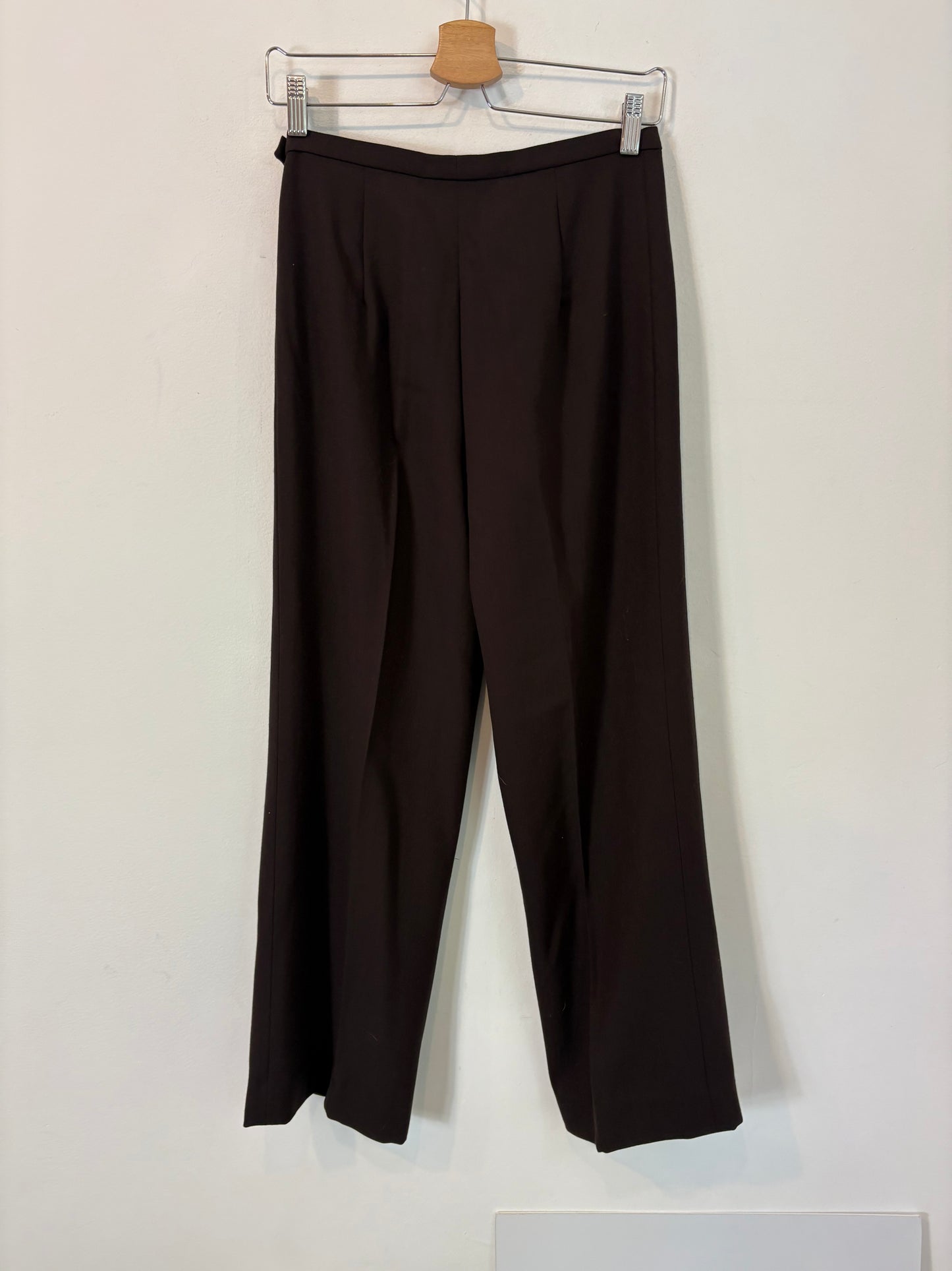 MAxMARA. Brown fluid wool trousers. Size 38