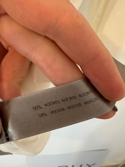 UTERQÜE. Blusa blanca fluida. T S