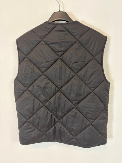 MANGO. Chaleco acolchado negro. T XS