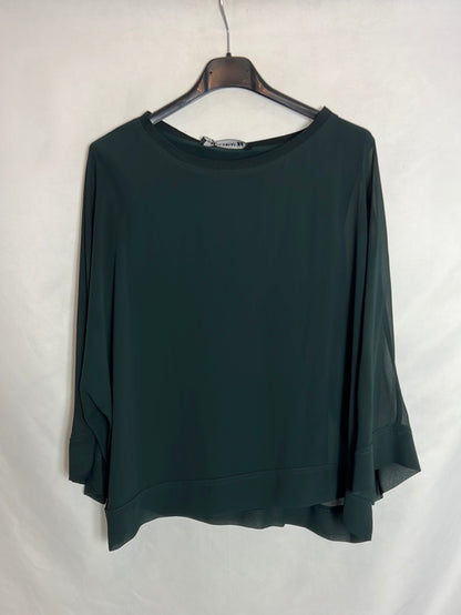 ZARA. Flowy green top. Size XS