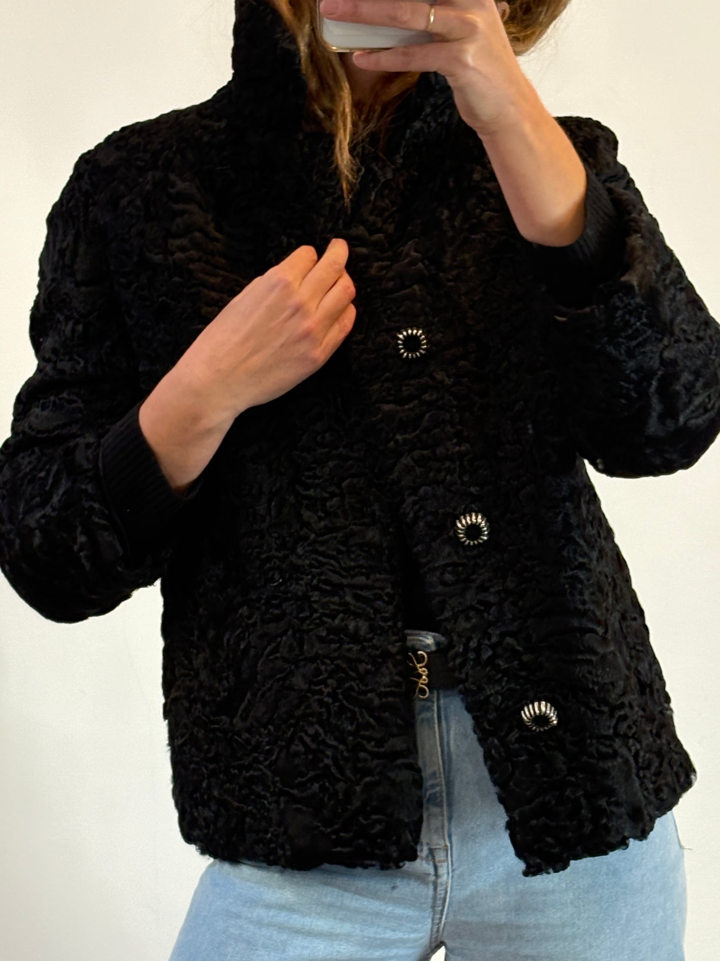 ZARA. Black stretch knit top. TL