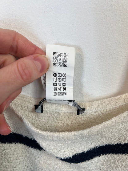 ZARA. Vestido rayas textura T.s