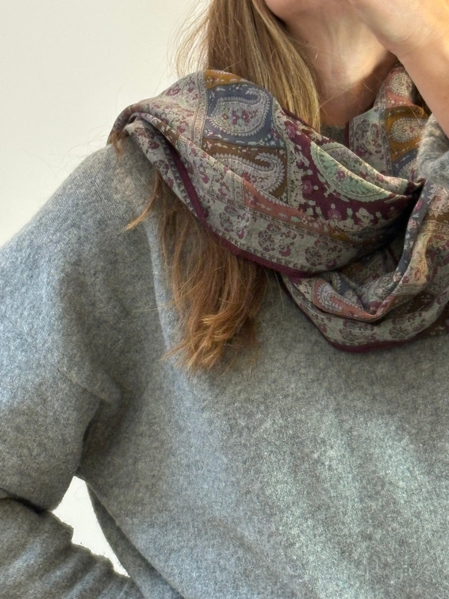 ETRO. Pañuelo estampado seda y lana