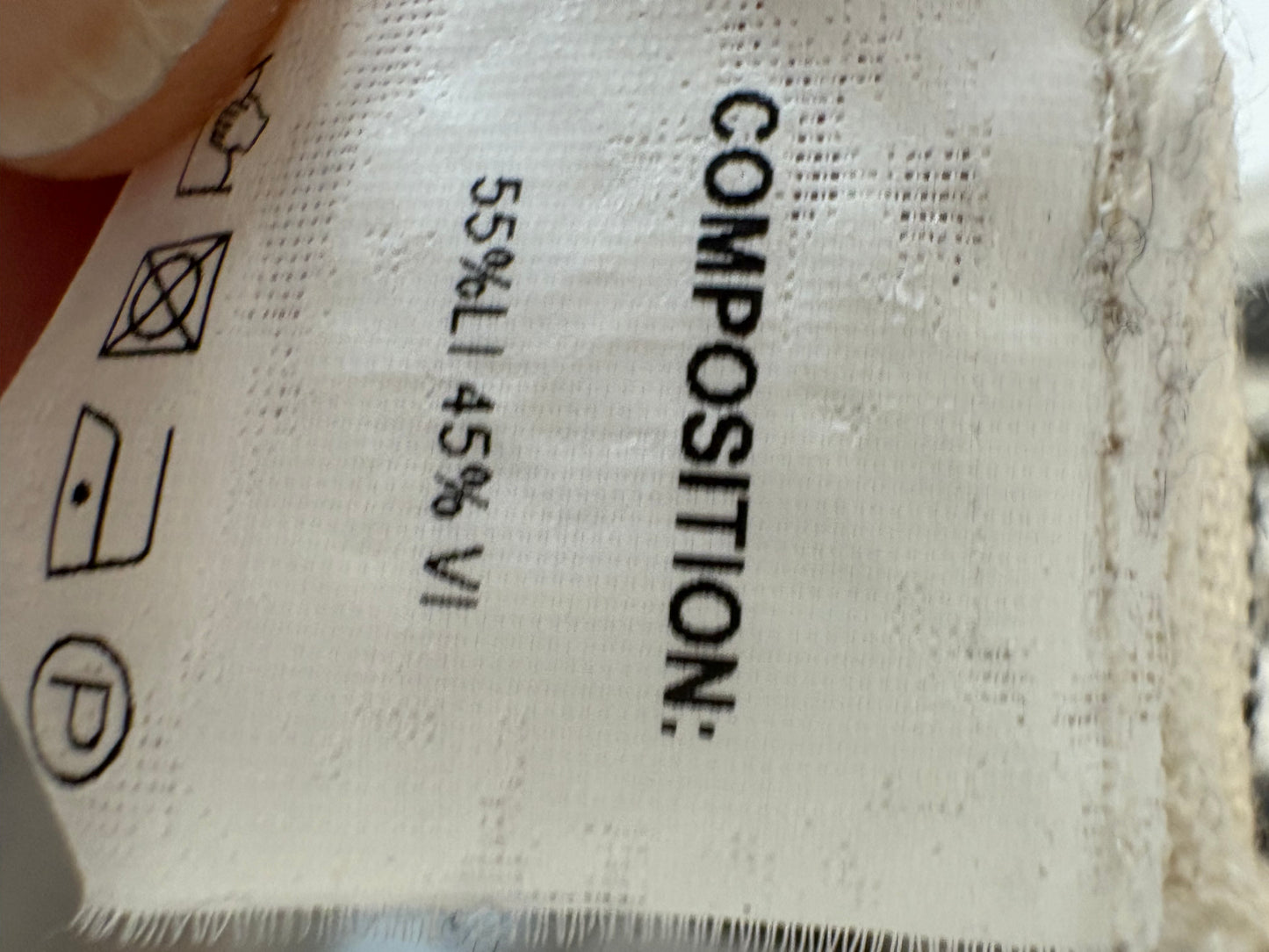 BYAM. Chaleco/vestido rayas lino