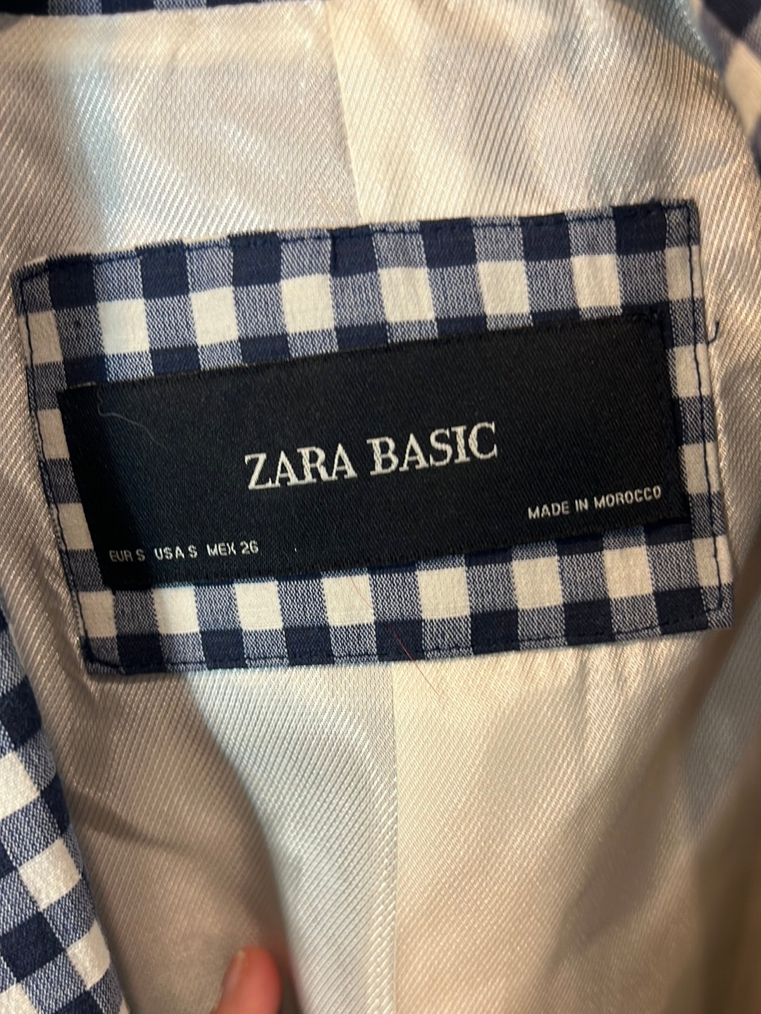 ZARA. Total look cuadros vichí T.s