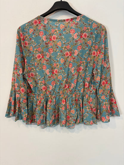 OTRAS. Top flores nudo. T S/M