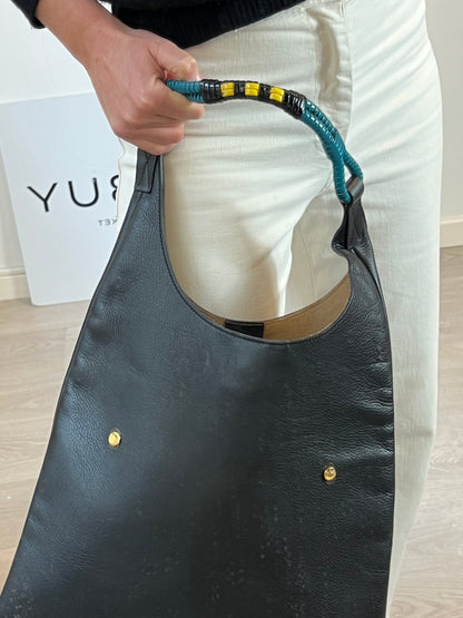 MARNI. Leather bag with handle detail