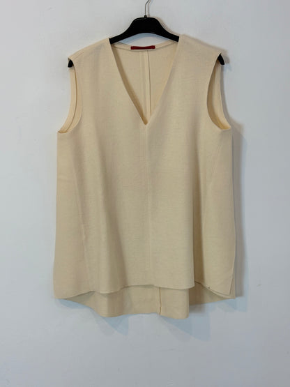 CAROLINA HERRERA. Top en crudo lana