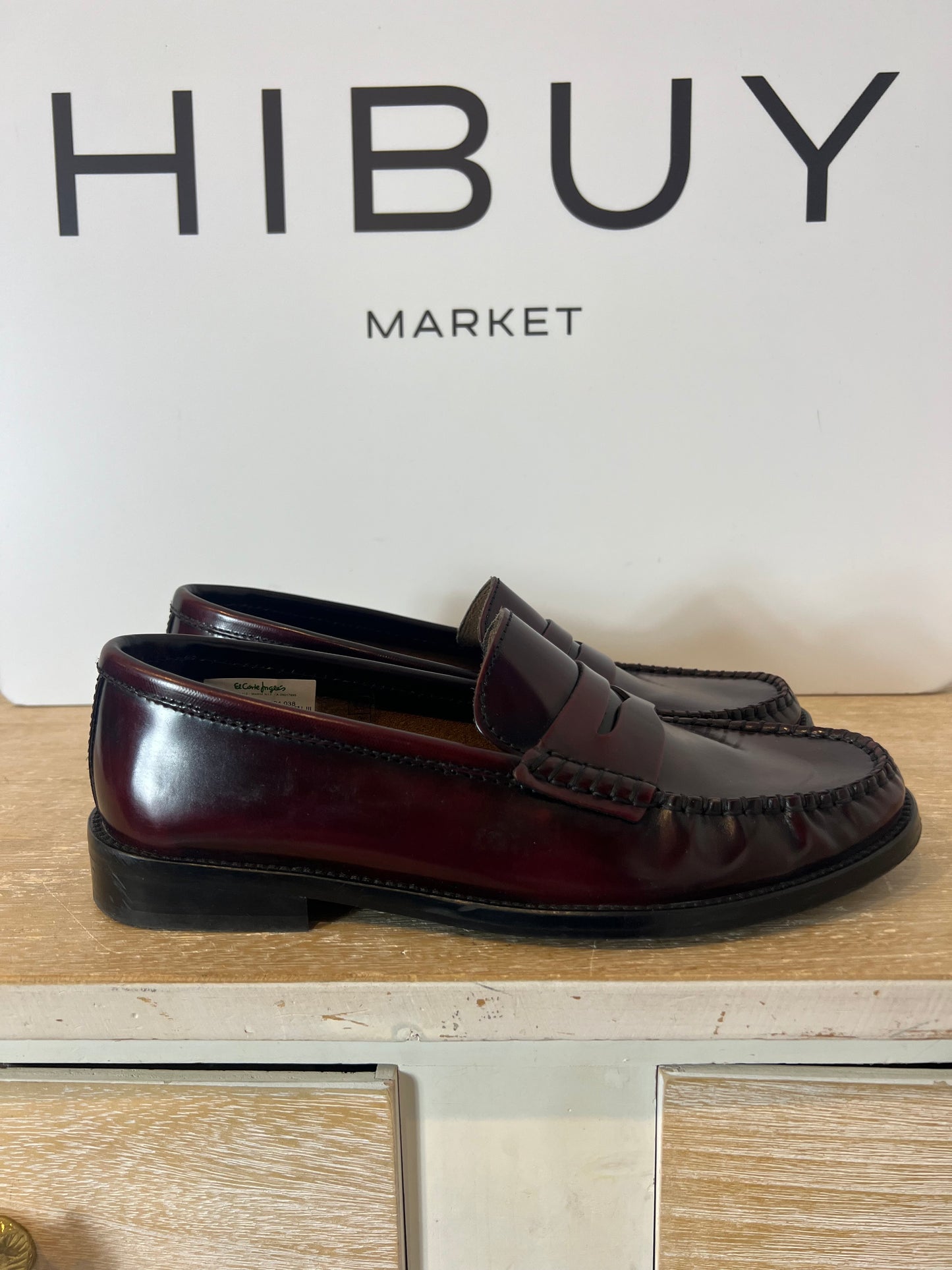 LATOUCHE. Mocasín burdeos piel. T 38