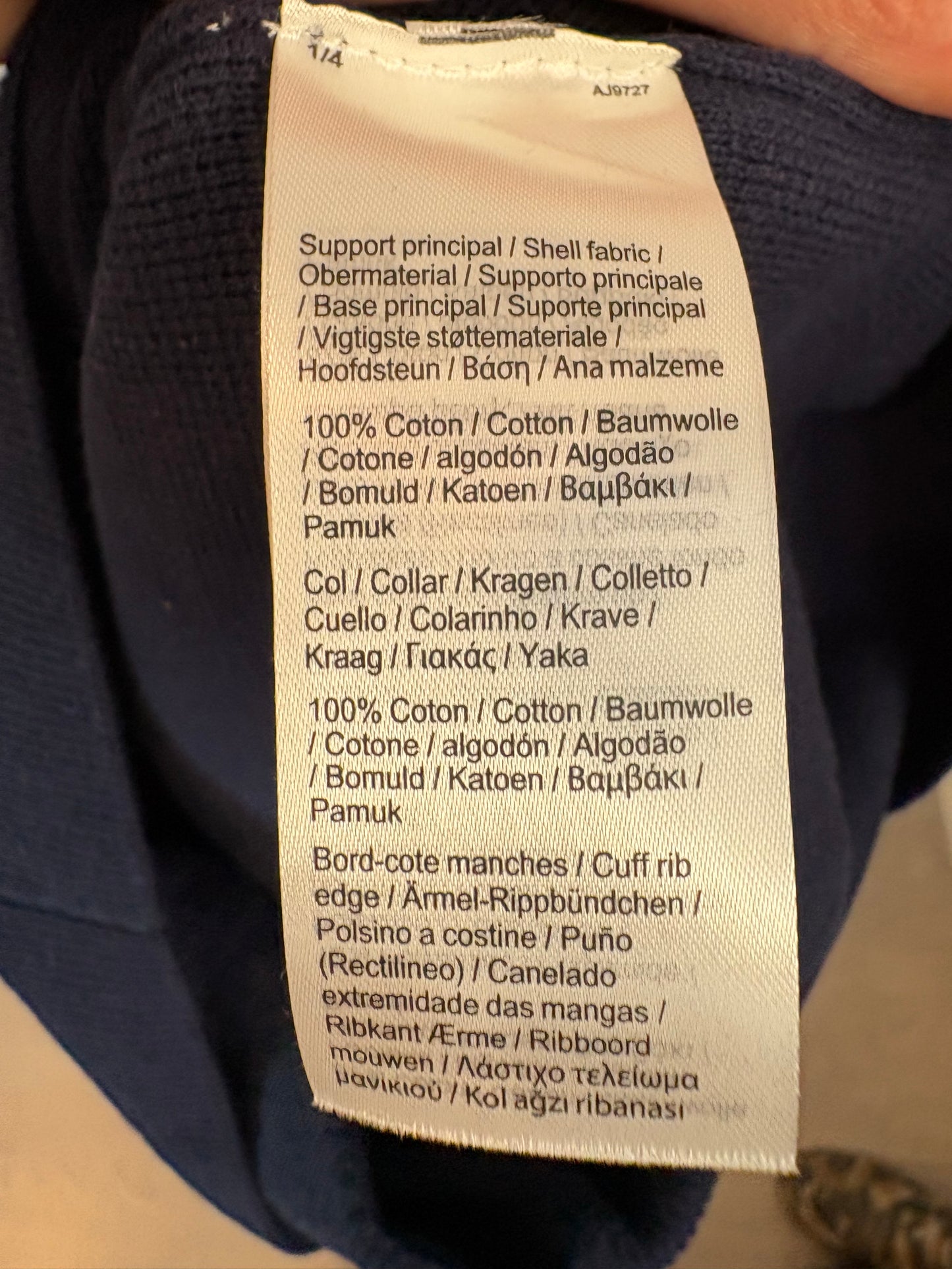 LACOSTE. Jersey algodón cuello pico. T 8 años