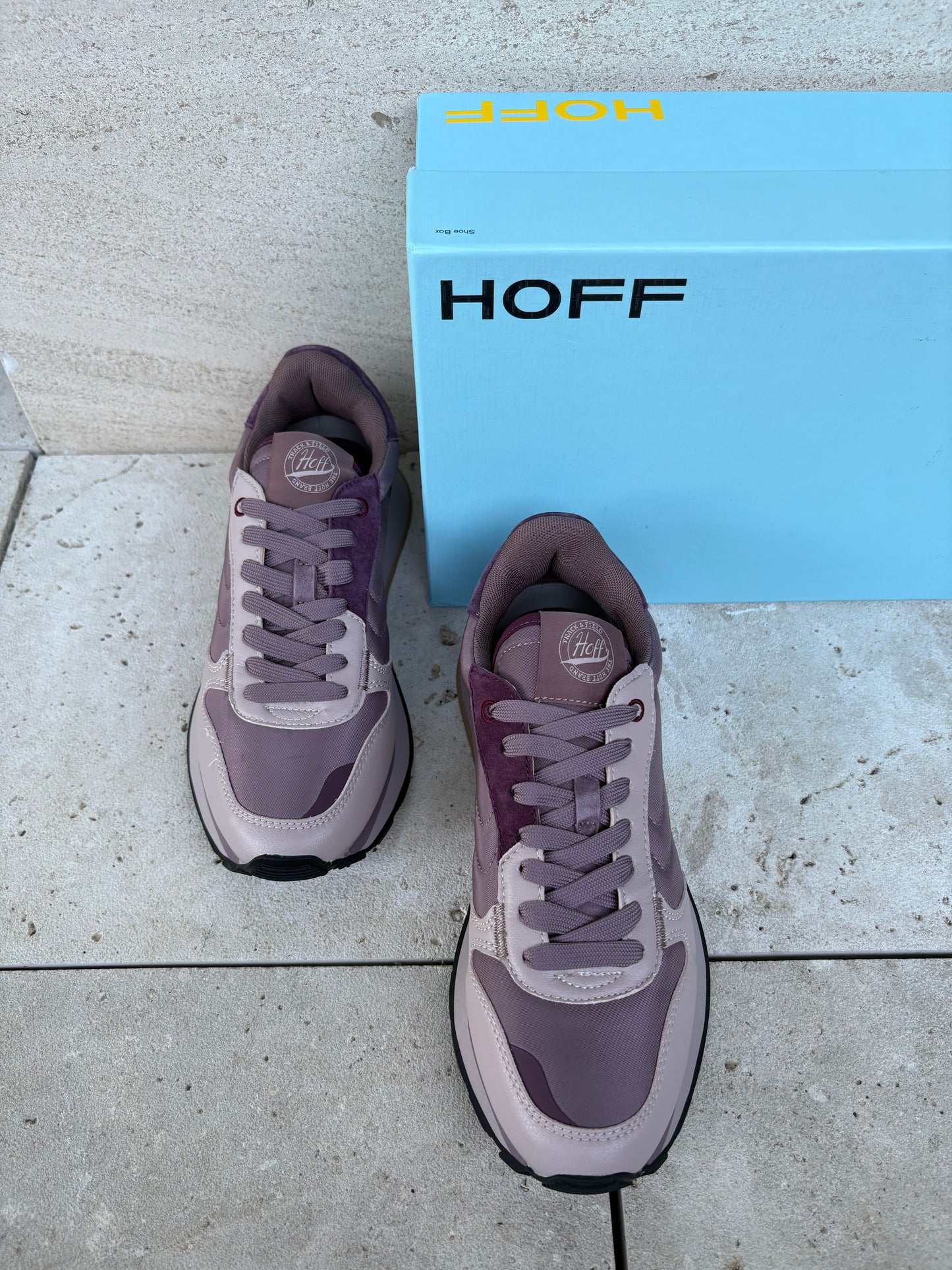 HOFF. Zapatillas texturas tonos malva. T 38