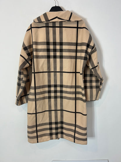 OTRAS. Chaqueta larga cuadros. T M