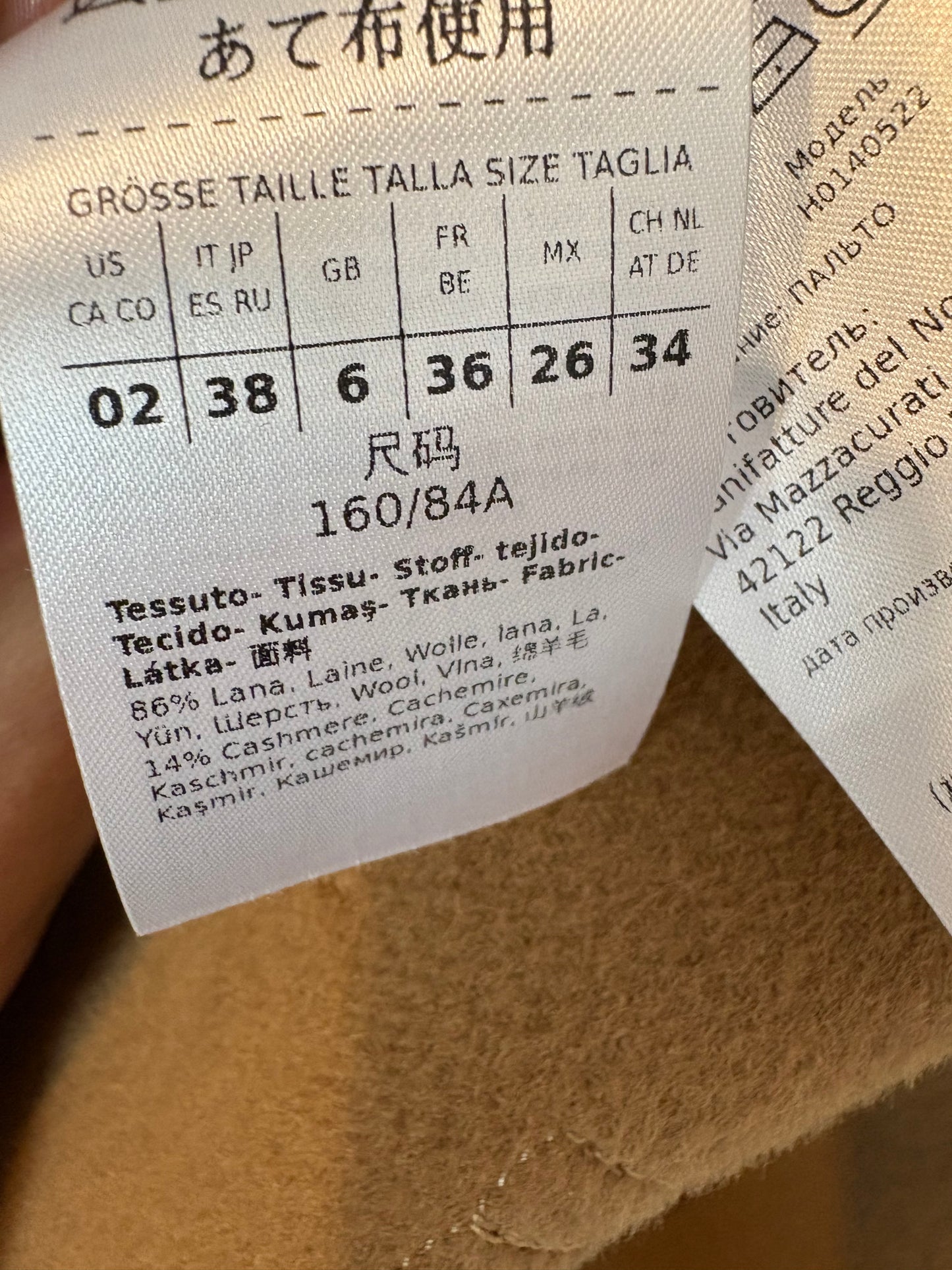 MAX&Co. Abrigo largo lana con capucha