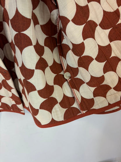 DESIGNERS SOCIETY. Chaqueta textura estampado retro
