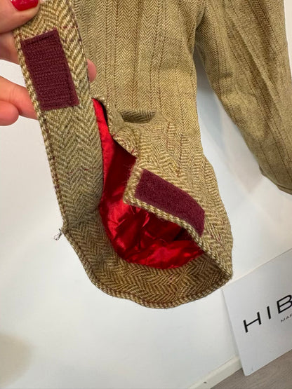 TBA. Pantalón cropped lana espiga