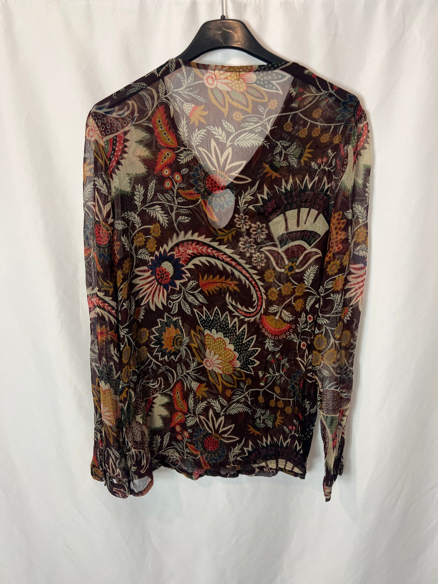 GIMAGUAS. Printed viscose blouse. TS/M