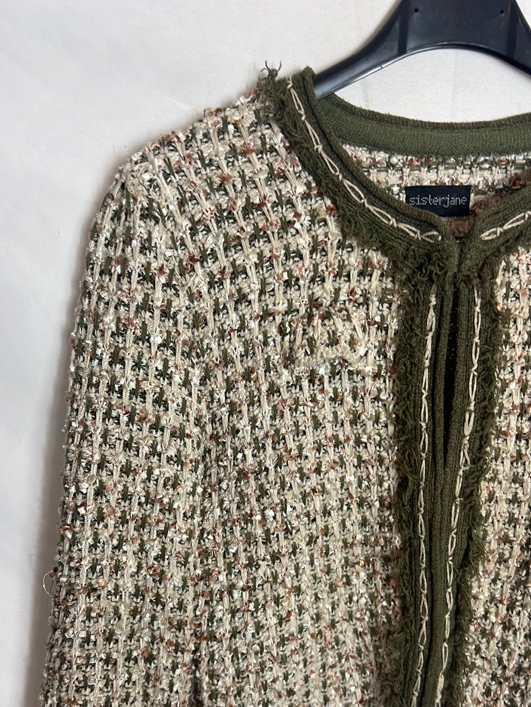 SISTERJANE. Colorful tweed jacket. TS