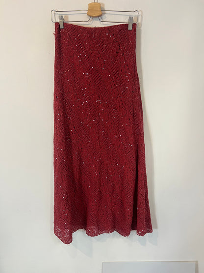 KUK. Falda midi  lentejuelas. T U (S/M)