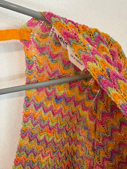MANGO. Top punto colores manga amplia