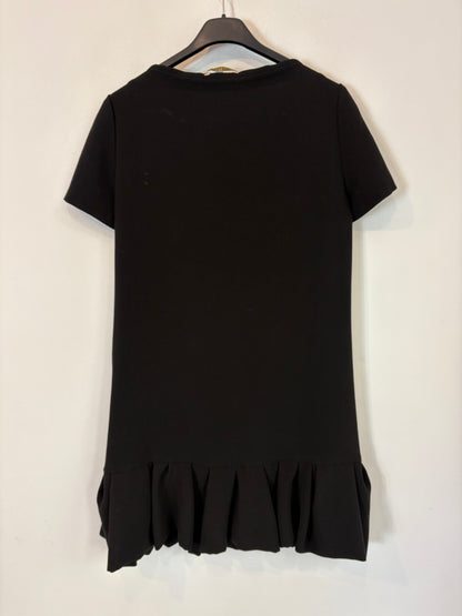 MAJE. Vestido negro corto bolsillos. T 38