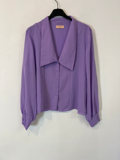 BIMANI. Mauve blouse with Tm collar