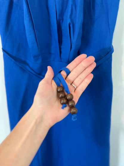 ZARA. Blue neckline Tm