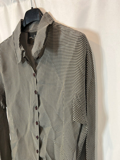 CORTANA. Blusa cuadros mini viscosa. T 36