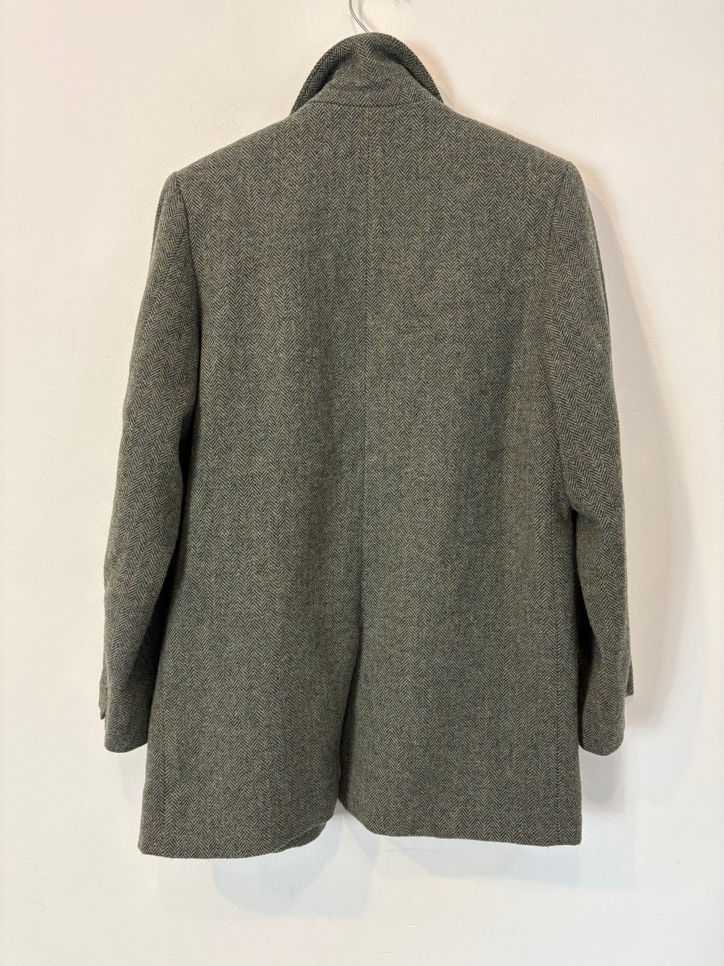 GABTAG. Blazer lana espiga azul