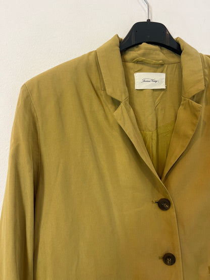 AMERINCA VINTAGE. Blazer verde fluida T.s