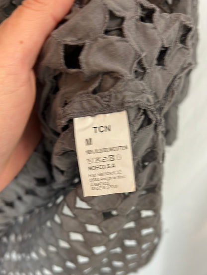 TCN. Short grey die-cut dress. Size M