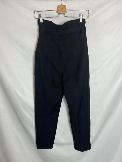 IRO. Pantalón negro cintura alta. T 34