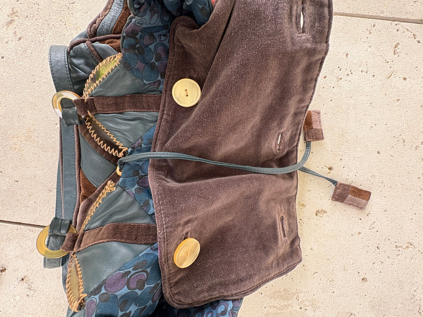 JAMIN PUECH. Bolso de hombro texturas