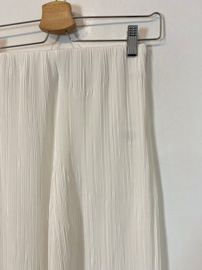 STORETS. Pantalón blanco plisado Ts/m