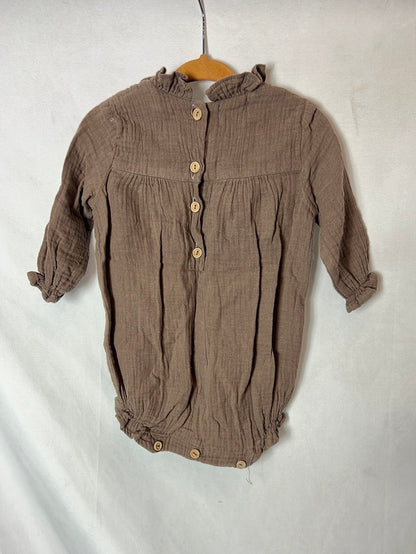 BRITIX KIDS. Brown bambula frog. T 6-12 months