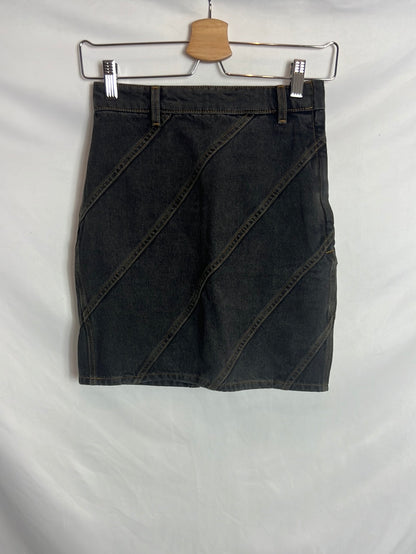 &amp;OTHERSTORIES. Short denim skirt with seams. Size 34
