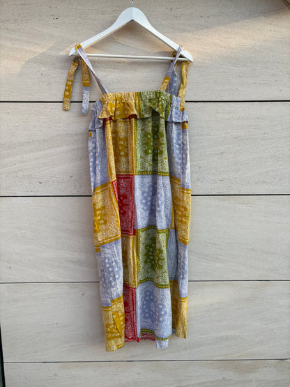 COMPAÑIA FANTASTICA. Vestido midi tirantes multicolor