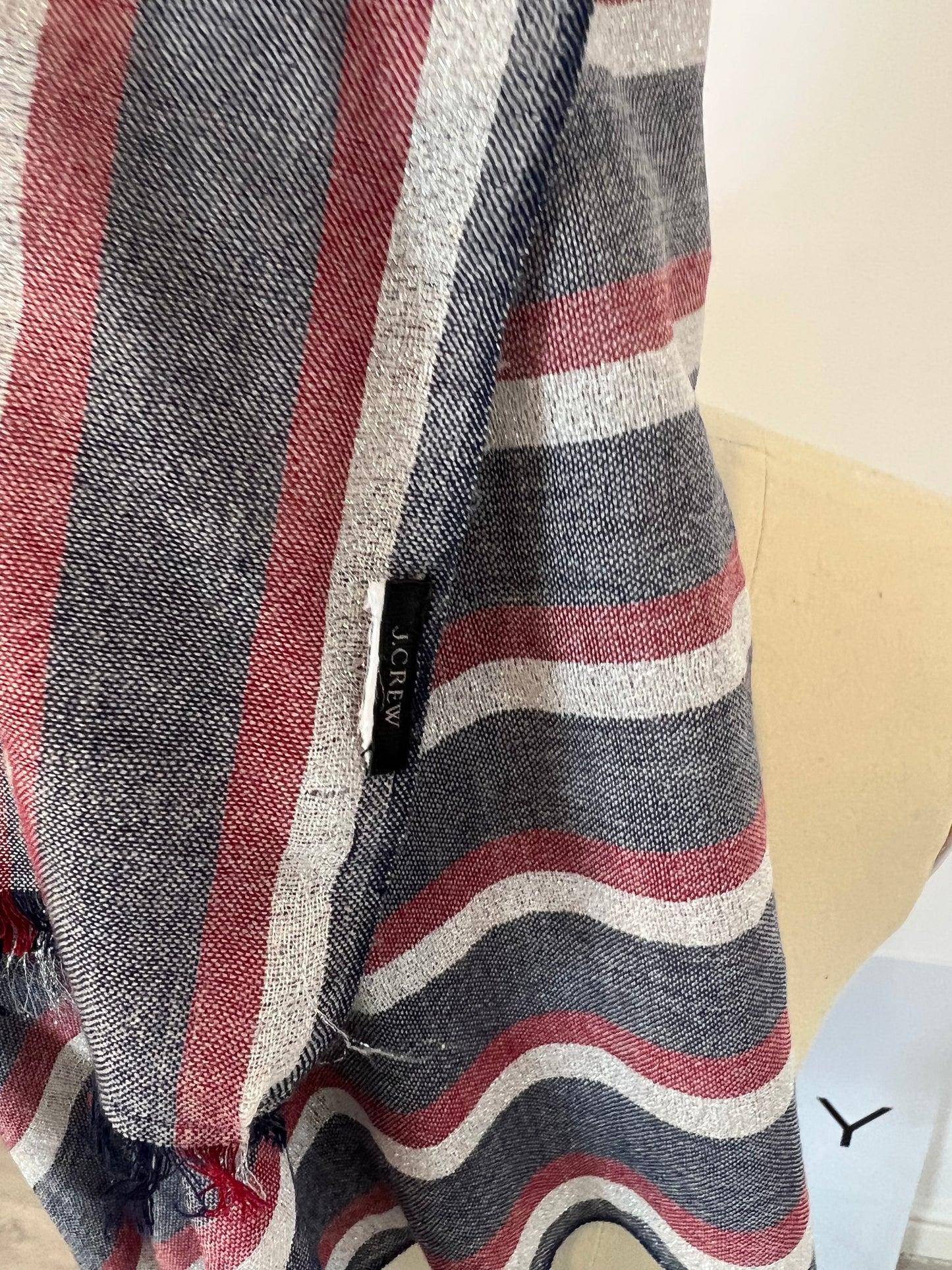 J CREW. Pañuelo rayas jaspeado