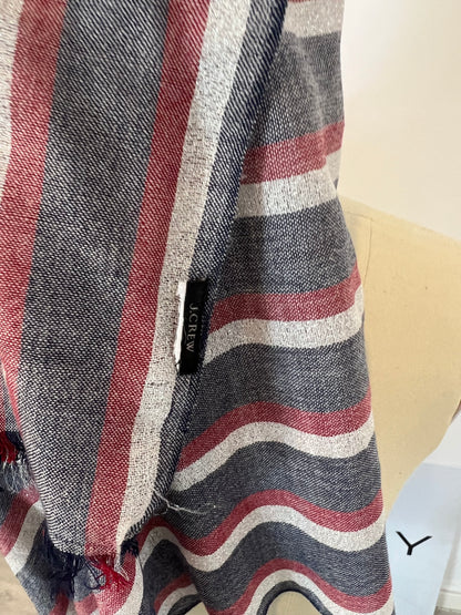 J CREW. Pañuelo rayas jaspeado